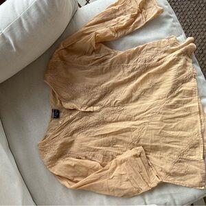 Zola Tan Embroidered Blouse
